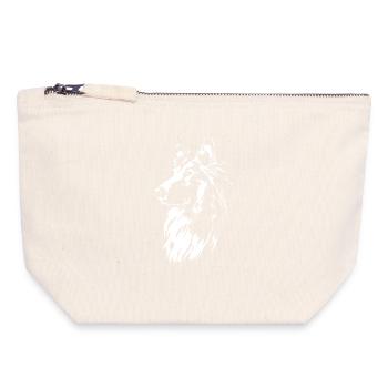 Long-haired Collie Portrait Collie Portrait Wilsigns - Canvas Zip Pouch 18 x 19 cm - nature - Front