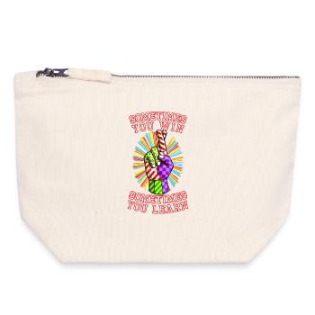 Win & Learn - Canvas Zip Pouch 18 x 19 cm - nature - Front