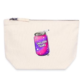 Unicorn Tears Soda Can - Canvas Zip Pouch 18 x 19 cm - nature - Front