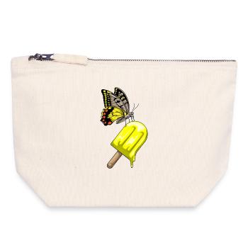 Butterfly Popsicles - Canvas Zip Pouch 18 x 19 cm - nature - Front