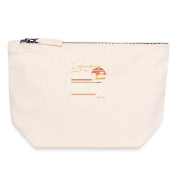 55th Anniversary Gift December 1970 - Canvas Zip Pouch 18 x 19 cm - nature - Front