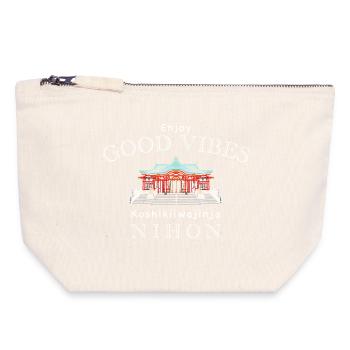Koshikiiwajinja Shintō Shrine, Nishinomiya, Japan - Canvas Zip Pouch 18 x 19 cm - nature - Front