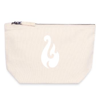 Maui's hook - Canvas Zip Pouch 18 x 19 cm - nature - Front