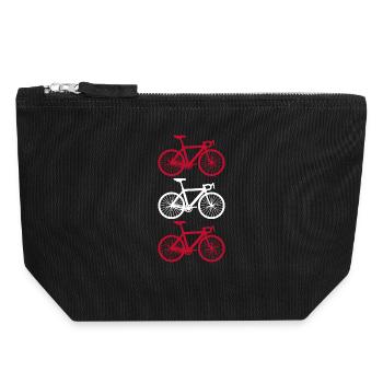 Cycling Austria - Pochette zippée en toile 18 x 19 cm - noir - Devant