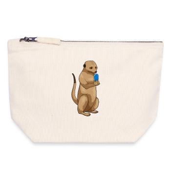 Meerkat popsicles - Canvas Zip Pouch 18 x 19 cm - nature - Front