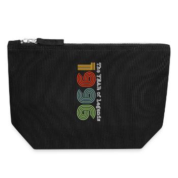 Vintage 1996 - Canvas Zip Pouch 18 x 19 cm - black - Front