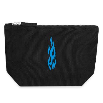 flammen - Canvas Zip Pouch 18 x 19 cm - black - Front