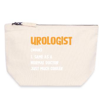 Urologist Humor Shirt - Canvas Zip Pouch 18 x 19 cm - nature - Front