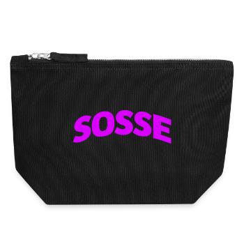 Sosse für immer - Canvas Reißverschluss-Täschchen (18 x 19 cm) - Schwarz - Vorne