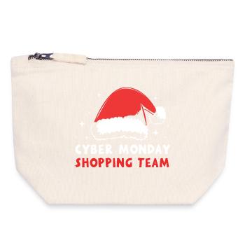 Cyber Monday shopping spree - Canvas Zip Pouch 18 x 19 cm - nature - Front