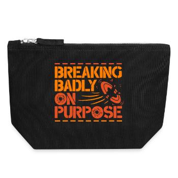 Clay pigeon shooting Target shooting - Canvas Zip Pouch 18 x 19 cm - black - Front