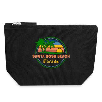 Santa Rosa Beach - Canvas Zip Pouch 18 x 19 cm - black - Front