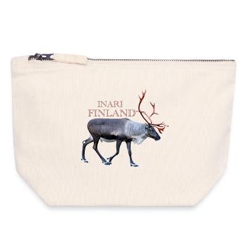 Inari - Canvas Zip Pouch 18 x 19 cm - nature - Front