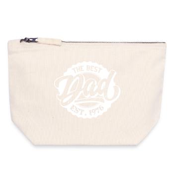 The Best Dad EST 1976 - Canvas Zip Pouch 18 x 19 cm - nature - Front