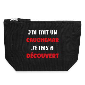 Cauchemar découvert: j'étais à découvert - Pochette zippée en toile 18 x 19 cm - noir - Devant