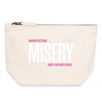 Misery Manifesto Tee - Canvas Zip Pouch 18 x 19 cm - nature - Front