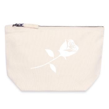 A rose - Canvas Zip Pouch 18 x 19 cm - nature - Front