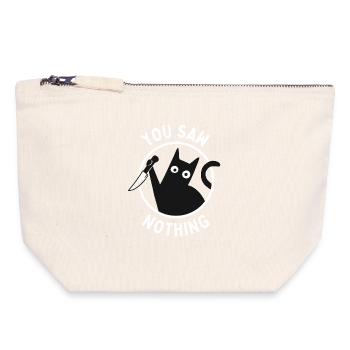 You Saw Nothing - Canvas Zip Pouch 18 x 19 cm - nature - Front