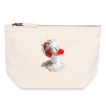 Marble & Beats - Canvas Zip Pouch 18 x 19 cm - nature - Front