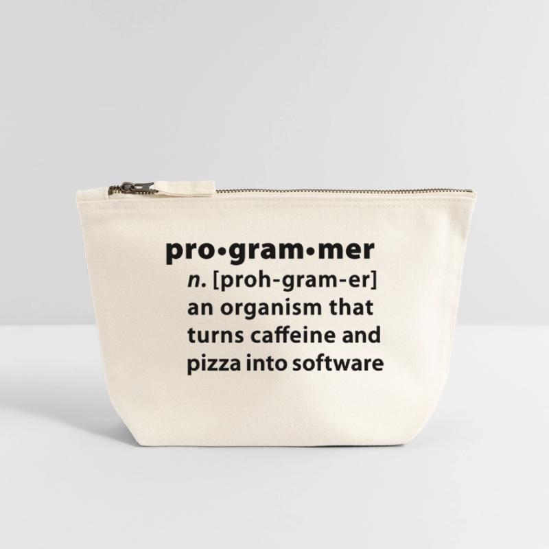 Programmer Wörterbuchdefinition Canvas Reißverschluss-Täschchen (18 x 19 cm)