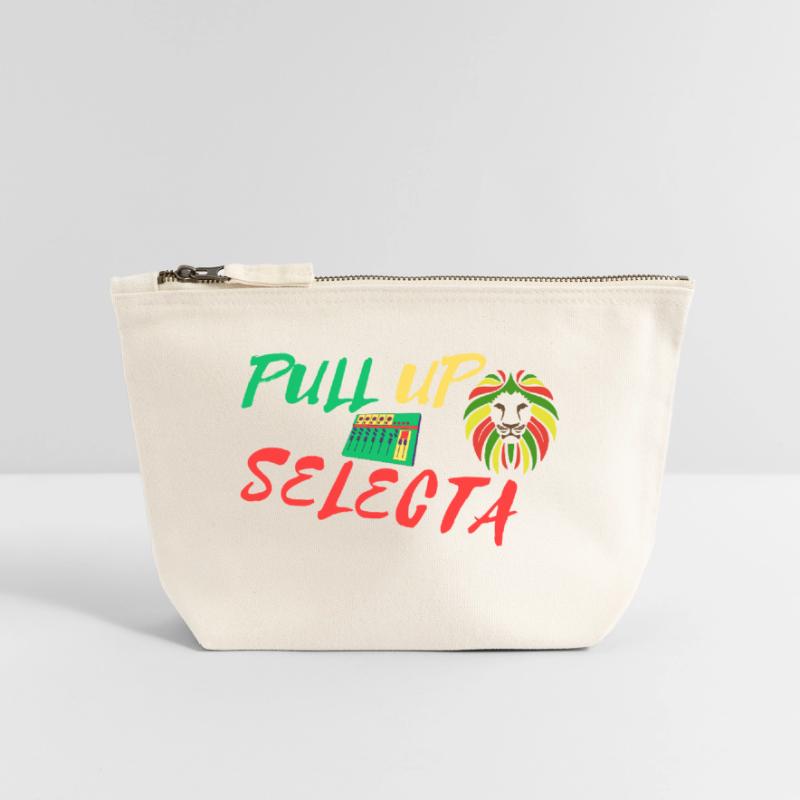 pull up Pochette zippée en toile 18 x 19 cm