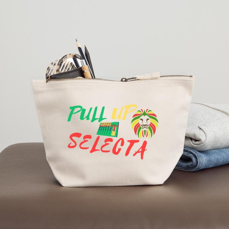 pull up Pochette zippée en toile 18 x 19 cm