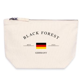Black Forest Germany Holiday Souvenir & Gift - Canvas Zip Pouch 18 x 19 cm - nature - Front