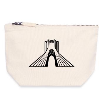 Azadi Tower Iran - Canvas Reißverschluss-Täschchen (18 x 19 cm) - Naturweiß - Vorne