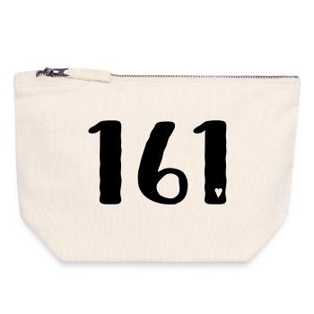 Action antifasciste - Pochette zippée en toile 18 x 19 cm - blanc naturel - Devant