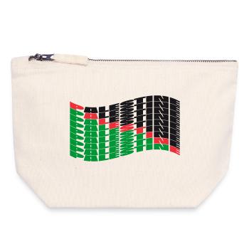 Palestine - Canvas Zip Pouch 18 x 19 cm - nature - Front