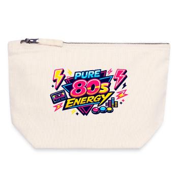 Pure 80s Energy - Canvas Zip Pouch 18 x 19 cm - nature - Front