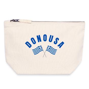 Donousha Crossed Flags Emblem - Canvas Zip Pouch 18 x 19 cm - nature - Front