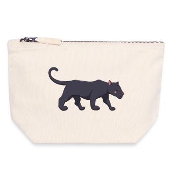 Panther - Canvas Zip Pouch 18 x 19 cm - nature - Front