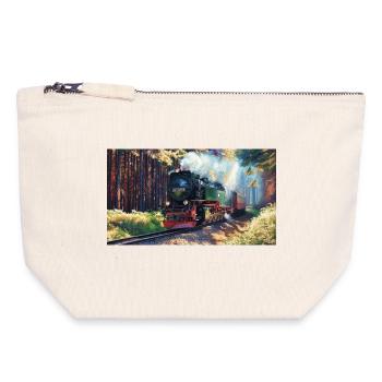 Brocken Forest Steam - Canvas Zip Pouch 18 x 19 cm - nature - Front