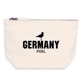 Poel GERMANY - Canvas Zip Pouch 18 x 19 cm - nature - Front