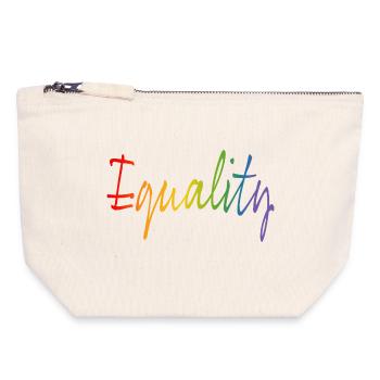 Rainbow equality | LGBT lgbtqi queer - Canvas Zip Pouch 18 x 19 cm - nature - Front