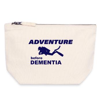 DIVING ADVENTURE - Canvas Zip Pouch 18 x 19 cm - nature - Front