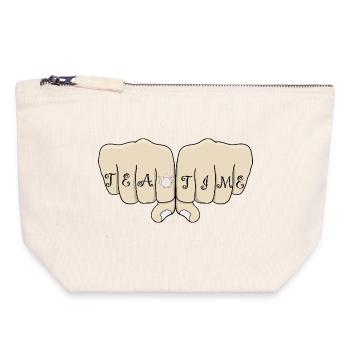 Knucle Cool Tea Time - Canvas Zip Pouch 18 x 19 cm - nature - Front
