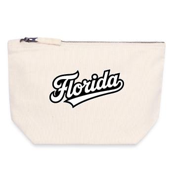 Florida - Souvenir USA State Design - Canvas Reißverschluss-Täschchen (18 x 19 cm) - Naturweiß - Vorne