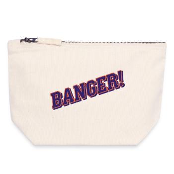 Banger! - Viral Internet Culture Humor - Canvas Zip Pouch 18 x 19 cm - nature - Front