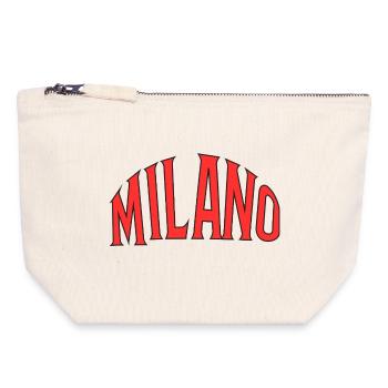 Milano - Canvas Zip Pouch 18 x 19 cm - nature - Front