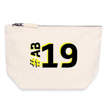 AB19 - Canvas Zip Pouch 18 x 19 cm - nature - Front