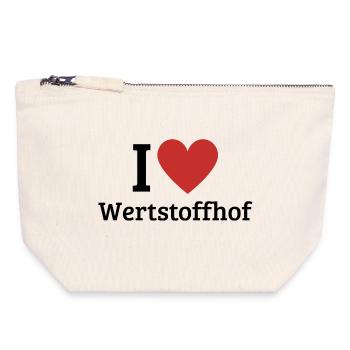 I love recycling center - Canvas Zip Pouch 18 x 19 cm - nature - Front