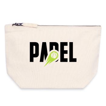 Padel - Canvas Zip Pouch 18 x 19 cm - nature - Front