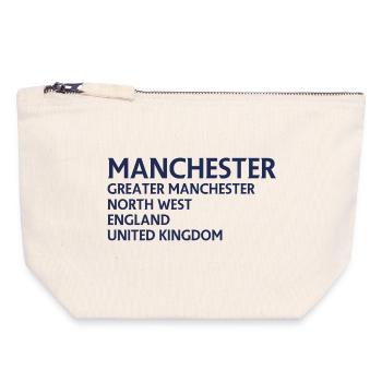 Manchester – Angleterre Lyrique - Pochette zippée en toile 18 x 19 cm - blanc naturel - Devant