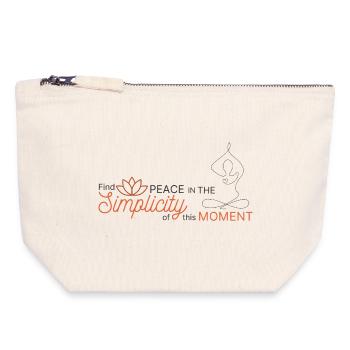 Peaceful Simplicity Moment - Canvas Zip Pouch 18 x 19 cm - nature - Front