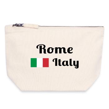 Rom, Italien - Stilvolle Drucke - Canvas Reißverschluss-Täschchen (18 x 19 cm) - Naturweiß - Vorne