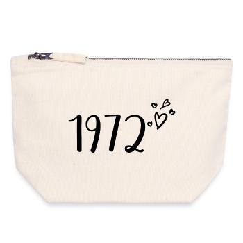 1972 - Canvas Zip Pouch 18 x 19 cm - nature - Front