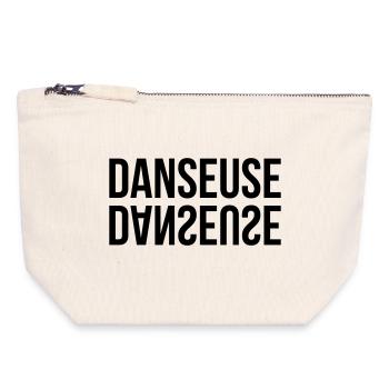 Danseuse - Danse - Pochette zippée en toile 18 x 19 cm - blanc naturel - Devant