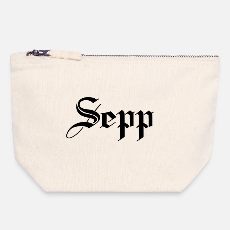 Sepp - Canvas Reißverschluss-Täschchen (18 x 19 cm) - Naturweiß